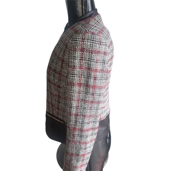 Vex Collections Tweed Zip Up Blazer M - Picture 5 of 7